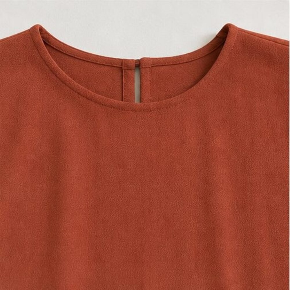 Rust Tunic Blouse - Picture 4 of 6